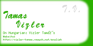 tamas vizler business card